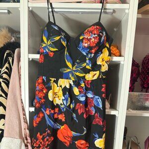 Tropical Floral Maxi Dress